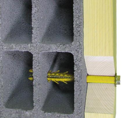 Cheville menuiserie longue avec tire-fond tête hexagonale + rondelle | Ing Fixations