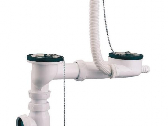 Kit complet pour évier | 2 cuves - Diamètre 50 mm | Valentin