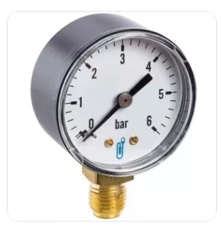 Manomètre radial 50 mm – 0/10 bar – 1/4" M – ABS – Thermador MR10