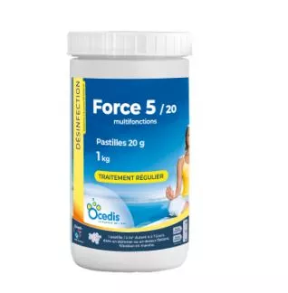 Chlore multifonction pastille 20g - Ocedis 1kg