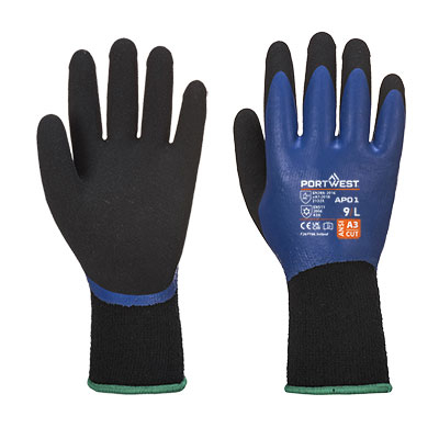 Gants thermo Pro Glove | Bleu/Noir | AP01 | Portwest
