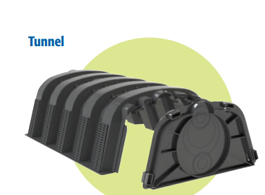 Tunnel simple d'infiltration pour eaux pluviales | Sebico