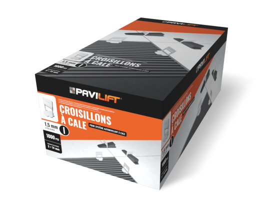 Croisillons autonivelants à cale en I | 1.5 mm | Pavilift
