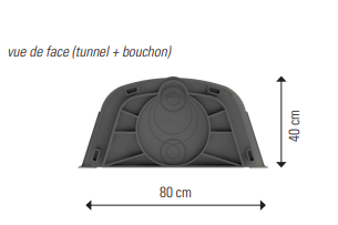 Paroi de raccordement pour tunnel | Sebico