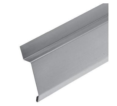 Bande solin à biseau zinc naturel  développé 100mm | Longueur 2 m | Rheinzink