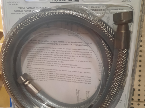 Tuyau flexible pour gaz naturel inox | Sereingaz | HOME GAZ