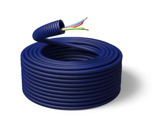 Gaine ICTA Préfilée bleue 20 mm HO7VU 3G2.5 BRT Couronne 100 m