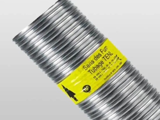 Tubage souple double peau inox | Intérieur lisse | TEN LISS | Ten