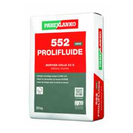 Mortier-colle amélioré fluide | Prolifluide 552 | PAREXLANKO