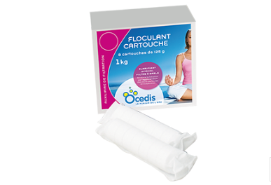 Floculant cartouche | Boite de 8 cartouches de 125G | Ocedis