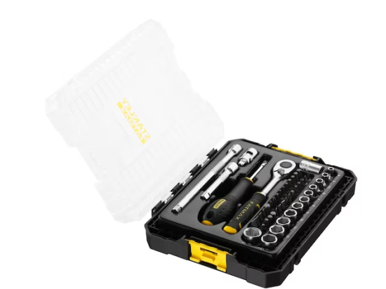 Coffret de douilles | Stakbox M 1/4" | Jeu de 48 pièces | STANLEY