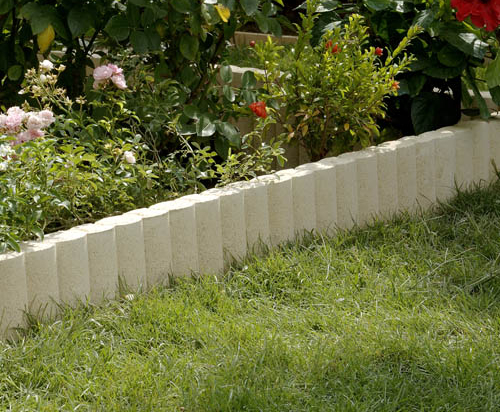 Bordure de jardin ovaline | ligne béton décoratif | FABEMI
