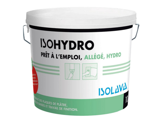 Enduit allégé hydofuge | ISOHYDRO | Prêt à l'emploi | Isolava