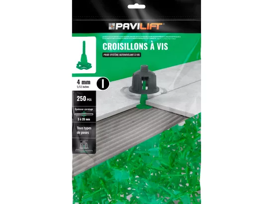 Croisillons autonivelants en I | 4 mm | Pavilift (sachet de 250)