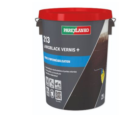 Lankoblack Vernis 213 ParexLanko – Vernis bitumineux 25 L