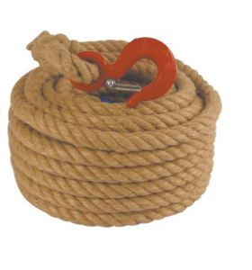 Corde à poulie chanvre | Diamètre 20mm L.25m | Taliaplast