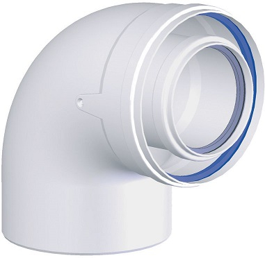 Coude PP Alu | 87° | Système concentrique | Ten