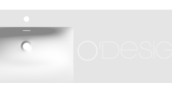Plan simple vasque CINEA | excentré | MineralMarmo | O'DESIGN by OTTOFOND