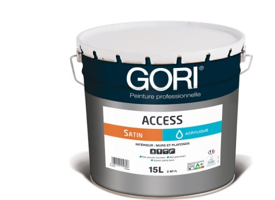 Peinture acrylique satinée pour murs et plafonds | 15L | Goriaccess | GORI
