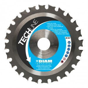 Disque carbure à denture multi-négative | Gamme Techline |Diam Industries