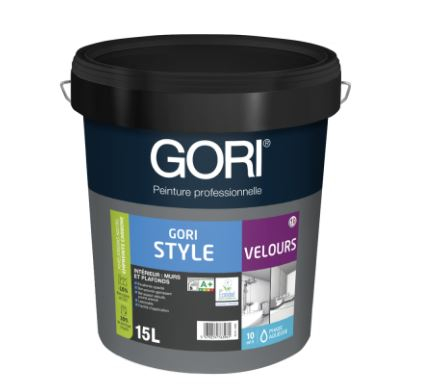 Peinture velours en phase aqueuse pour murs et plafonds | Goristyle | Gori