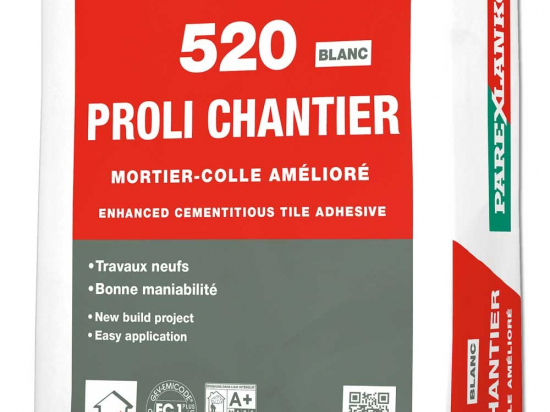 Mortier colle  amélioré C2 | 520 Prolichantier | PAREXLANKO