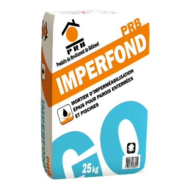 Mortier d'imperméabilisation épais | IMPERFOND | Pour parois enterrées et piscines | Prb