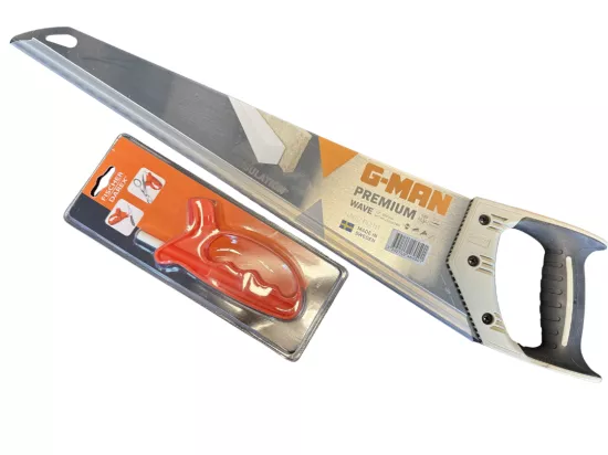 Scie spéciale Isolant Biosourcé G-Man Premium 550 mm + Aiguiseur