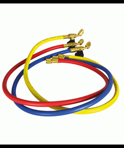 Jeu de 3 flexibles 150 cm avec vannes  | 1/4"-1/4" | Teddington