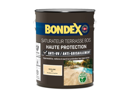 Saturateur terrasse bois | Incolore | 5L | Bondex