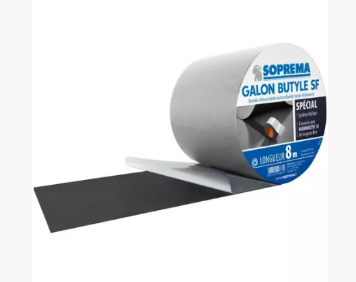 Galon Butyle SF | Adhésif double pour le système NoFlam | Soprema