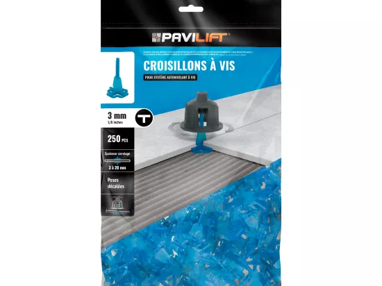 Croisillons autonivelants en T | 3 mm | Pavilift