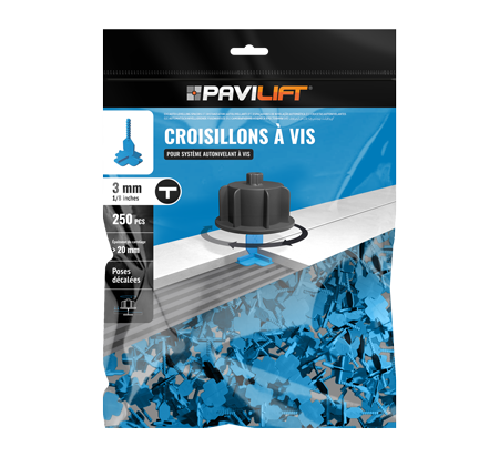Croisillons autonivelants en T | 3 mm | PAVILIFT