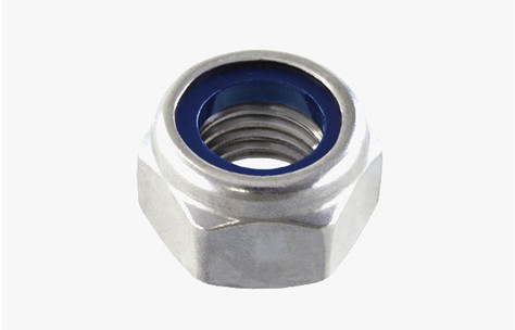 Ecrou frein indessérable HI  | DIN 985 | Acier zingué  blanc | Classe 8 | Viswood