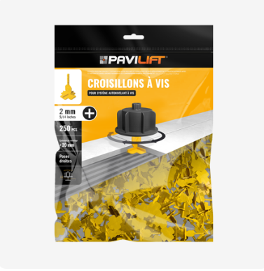 Croisillons autonivelants en X | 2 mm | Pavilift