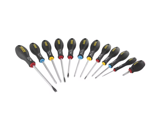 Coffret de 12 tournevis | Fatmax | Electricien - Mécanicien - Phillips - Pozi | STANLEY