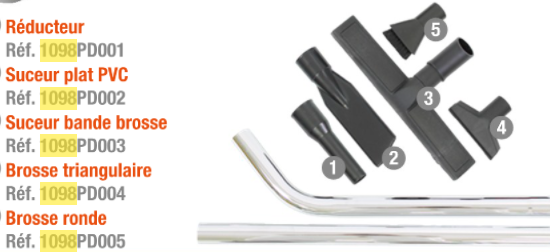 Kit accessoires pour aspirateurs de ramonage | Gamme Neso | PROGALVA