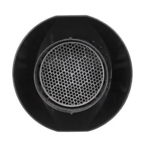 Chapeau de ventilation simple avec moustiquaire PVC gris Diamètre 100