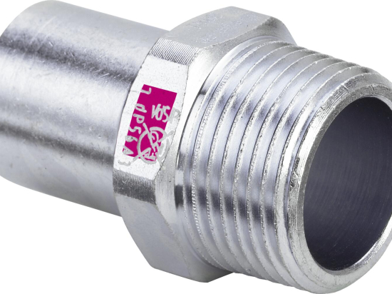 Raccord droit fileté | MM | Electrozingue | VIEGA