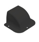 Entrée-sortie de mur | Climclick noir M1 | MC Distribution