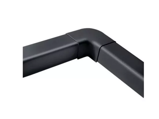 Coude plat 90° noir ARTIPLASTIC