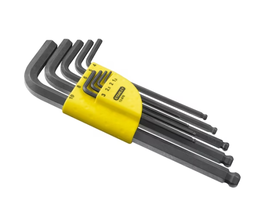 Jeu de clés mâles à tête sphérique |Etui de 9 pièces | STANLEY