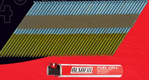 Pack pointes annelées galva 34°D + gaz Alsafix