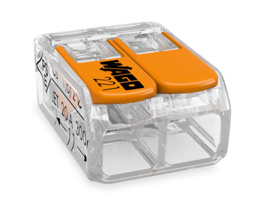 Bornes de raccordement | Compact série 221 de 2 à 5 conducteurs | Wago