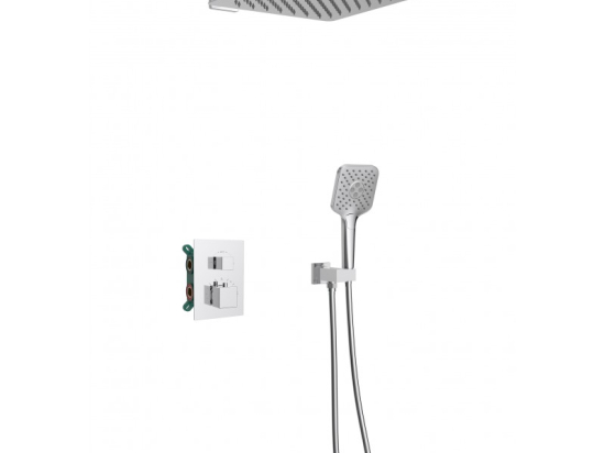 Kit encastré douche carré | 2 voies | Drakar | O'Design by Ottofond