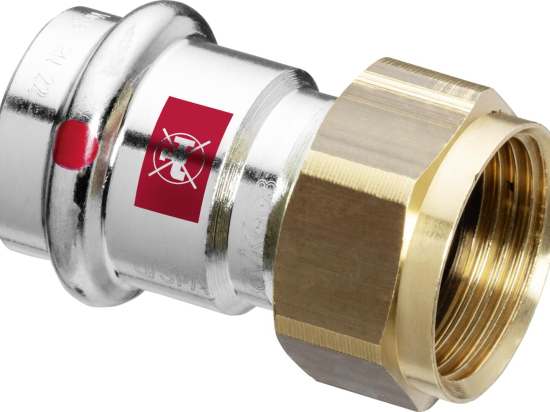 Raccord à écrou prisonnier | FF | Electrozingue | VIEGA