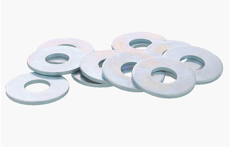 Rondelle plate | Large type L | Acier zingué blanc | NFE 25513 | Viswood