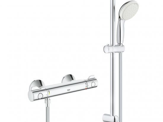 Mitigeur thermostatique de douche avec ensemble de douche | Grohtherm 800 | GROHE