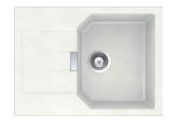 Evier en Cristalite | Evier malin EV3100 69cm | JS AQUATOP