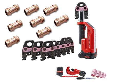 Sertisseuse Rothenberger | Maxikit avec 7 machoires + 101 raccords droits | MAXIPRO